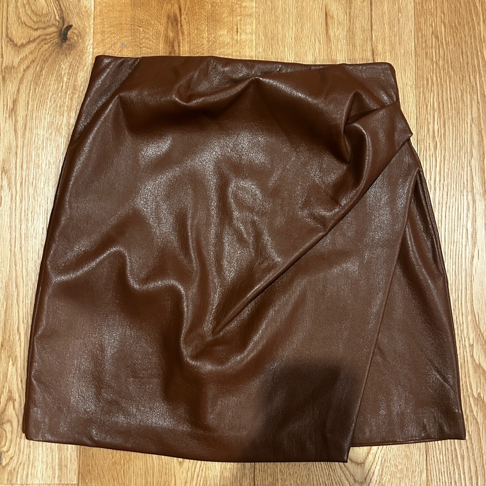 Aritzia leather mini